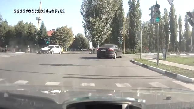 Фатальная ошибка мотоциклиста