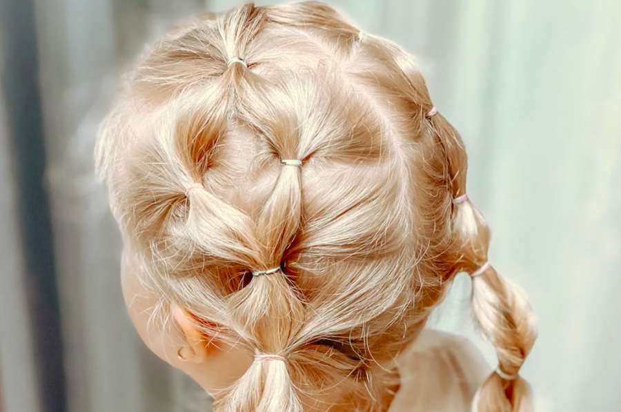 Повседневная прическа с резинками _ Прически с косичками смотреть онлайн