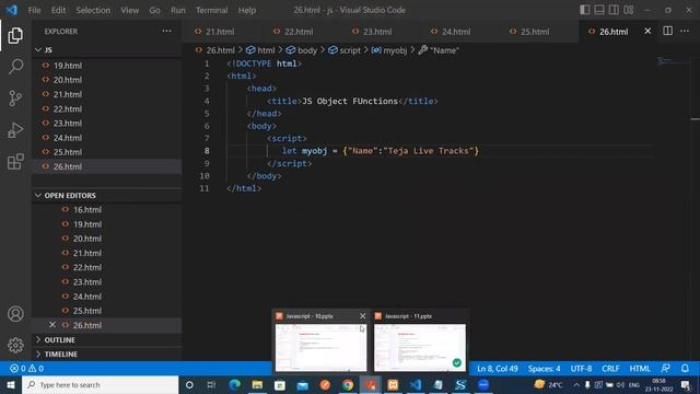Advanced JavaScript Training Part 10 | By Teja Live Tracks call @9391562820 смотреть онлайн