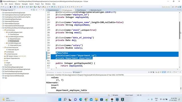 OneToMany and ManyToOne Mapping in Hibernate ? | Hibernate Tutorials in Hindi | KK HindiGyan смотреть онлайн