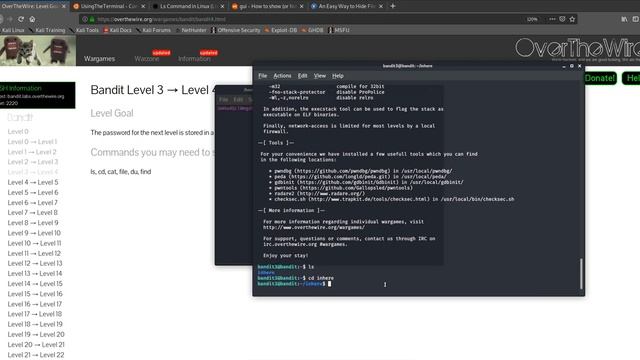 OverTheWire: Bandit Level 3 To 4 смотреть онлайн