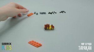 Собираем таракана из конструктора QBRIX KIDS - коллекция детских конструкторов с видеоинструкциями