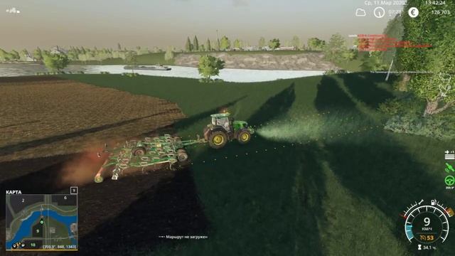 Farming Simulator 19 СПК Удмуртия №8 Уборка и посев полей . смотреть онлайн