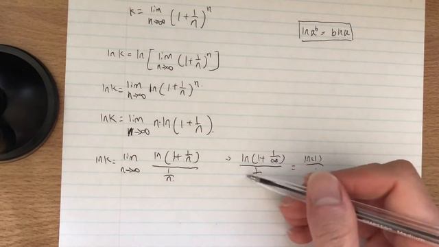Proof of lim n approaches infinity (1+1/n)^n = e смотреть онлайн