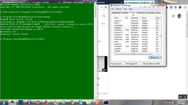 SOLVED: Mongodb Error: couldn't connect to server 127.0.0.1:27017 смотреть онлайн