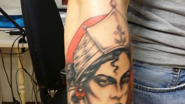 Татуировка для Славы по собственному эскизу #neotraditional #neotraditionalsketch #kentattoo смотреть онлайн