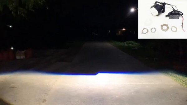 Пример работы Bi-LED модуля CarLight Expert 2.5" от Runoauto.