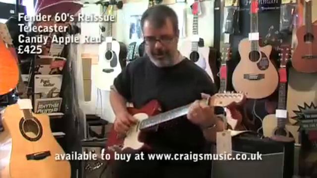 Fender 60's Reissue Telecaster. Candy Apple Red £425.mp4 смотреть онлайн