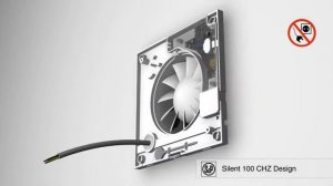 Silent 100 CHZ Design вентилятор с таймером и гидростатом   простая установка