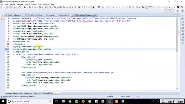 Spring Web Mvc Retriving All Records From Oracle Database And Displaying In Jsp