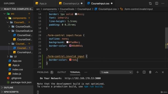 11 Setting Dynamic Inline Styles, Full React Course From Scratch, React.js From beginning to advanc смотреть онлайн