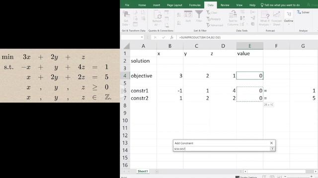 ILP example with Excel смотреть онлайн