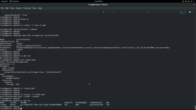 Dynamic Provisioning of Gluster Block Volumes смотреть онлайн