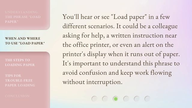 Mastering Office Basics: "Load Paper" Explained смотреть онлайн