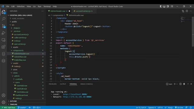 VUEJS 3 Jwt 21/39 - Logout - Bouton et service смотреть онлайн