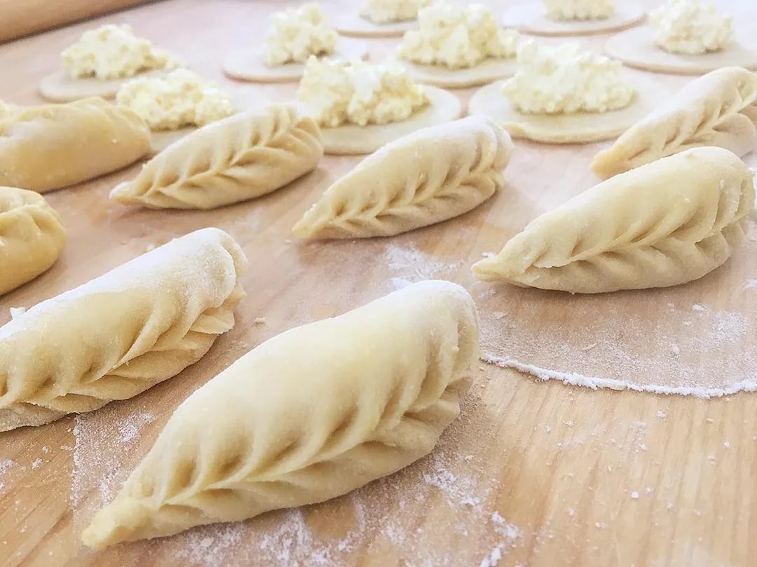 КУРЗЕ С ТВОРОГОМ / НАЦИОНАЛЬНОЕ БЛЮДО / ВАРЕНИКИ С ТВОРОГОМ .