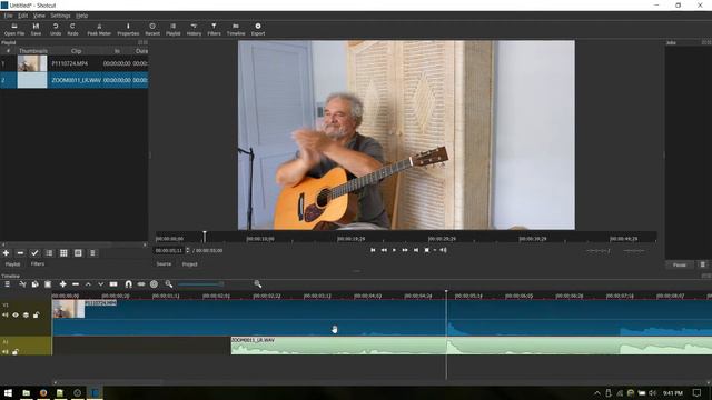 Shotcut for a "Look At Me Play Guitar" video смотреть онлайн