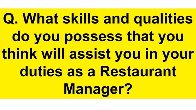 RESTAURANT MANAGER Interview Questions And Answers (Become A Restaurant Manager) смотреть онлайн