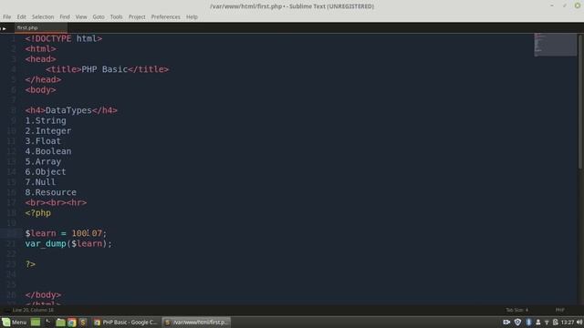 PHP bangla tutorial 2018 part-8 (DATATYPES) смотреть онлайн