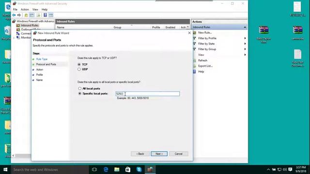 Telnet port blocking by Windows Firewall in Windows 10 смотреть онлайн