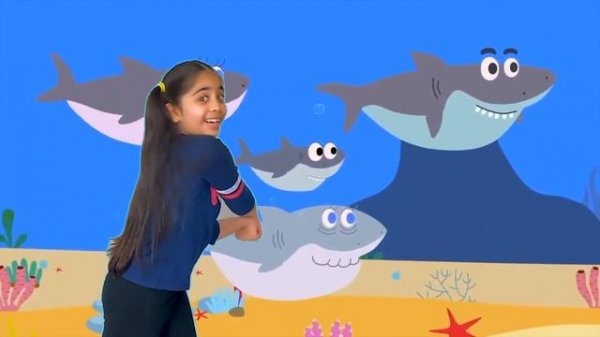 Детская Дискотека | Учимся танцевать под песню АКУЛЕНОК | Малыш акуленок - Песни для детей с Джанна