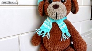 Амигуруми: схема Пёсик. Игрушки вязаные крючком - Free crochet patterns.