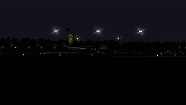 X-Plane 11 S7 Airlines B737-800, -70fpm Landing. смотреть онлайн