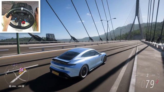 Forza Horizon 5 - Porsche Taycan | Logitech g29 gameplay смотреть онлайн
