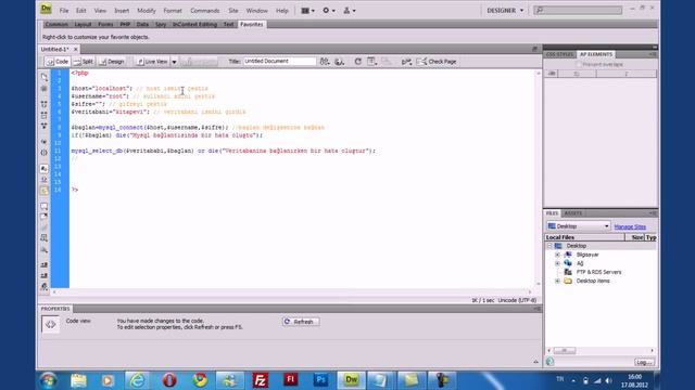 Ders 4: PHP'de veritabanı bağlanma смотреть онлайн