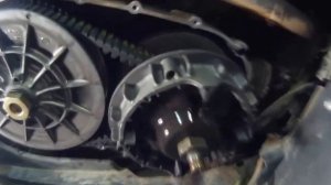 Чистка вариатора СF moto Х6   и переделка сливного отверстия вариатора