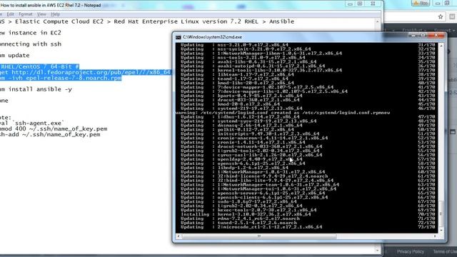 AWS EC2 Ansible RHEL7 2 yum update No package ansible available Error Nothing to do смотреть онлайн