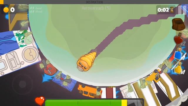 ОГРОМНЫЙ ЧЕРВЬ РАЗРУШАЕТ ВСЕ НА СВОЕМ ПУТИ ОБЗОР CATERPILLAGE ANDROID GAMEPLAY НОВЫЕ АРКАДЫ 2018 смотреть онлайн
