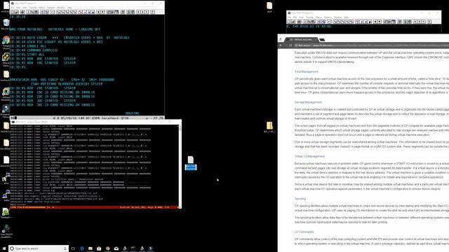 Mainframe virtualization: VM/370 virtual machines, IPL MVS 3.8 TK4 - M66 смотреть онлайн