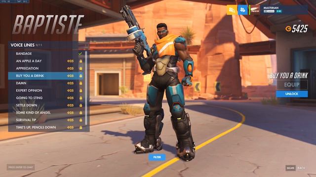 Overwatch Baptiste ALL SKINS, Emotes, Sprays, & Cosmetic Items! смотреть онлайн