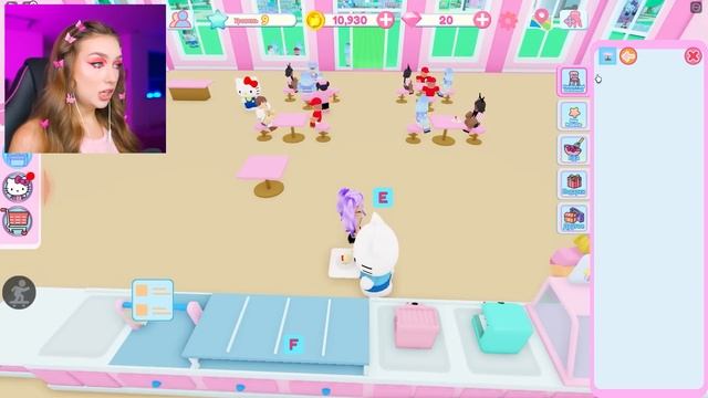 ПОСТРОИЛА КАФЕ *ХЕЛЛОУ КИТТИ* в ROBLOX ! ? Hello Kitty Cafe Роблокс смотреть онлайн