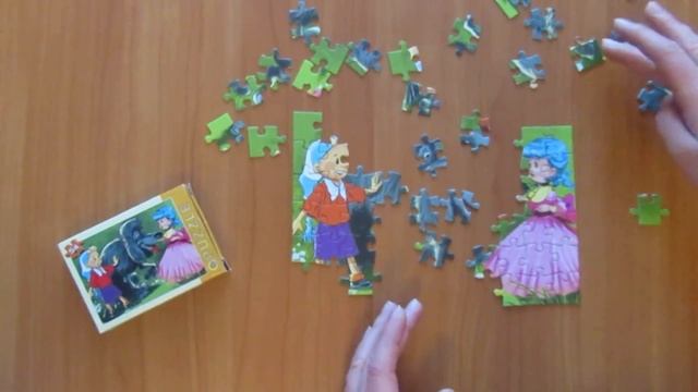 Буратино развивающие пазлы. Развивающие игрушки для детей. Puzzle Pinocchio смотреть онлайн