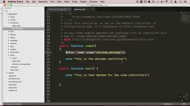 CodeIgniter PHP Tutorial for Beginners|View & Controller|#4 смотреть онлайн