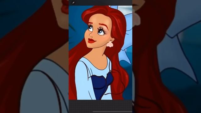 Перерисовываю русалочку Ариэль ??♀️ #русалочка #макияж смотреть онлайн