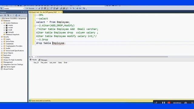 SQL tutorial Commands (DDL and DML) #3 смотреть онлайн