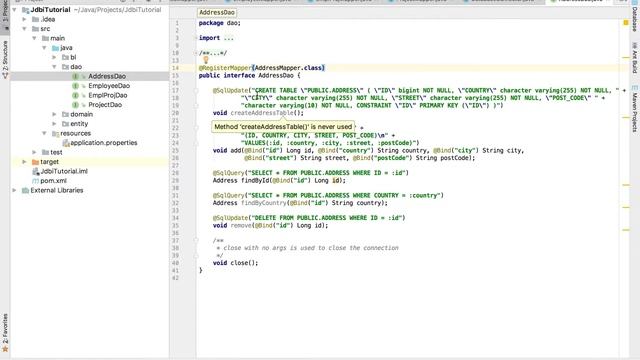 JDBI + H2 смотреть онлайн