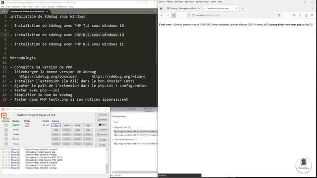 xdebug PHP sous Windows 10 & Windows 11 смотреть онлайн
