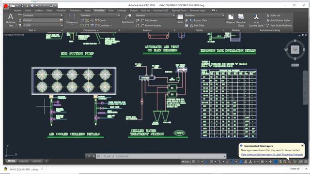 HVAC Autocad Blocks for CHILLERS смотреть онлайн