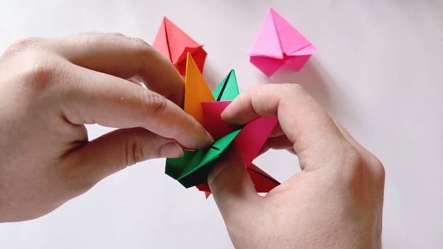 Origami 3D STAR KUSUDAMA | How to make an easy kusudama смотреть онлайн