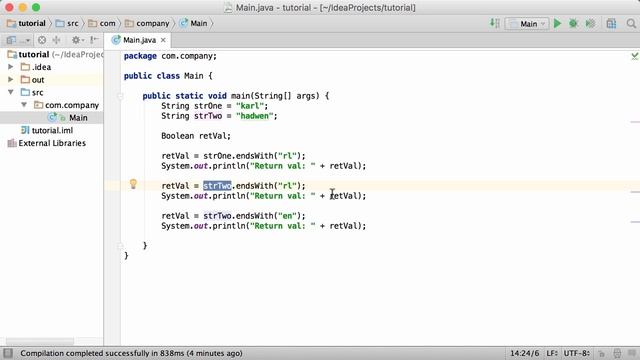 39.Java Tutorial - #39 - endsWith() Method смотреть онлайн