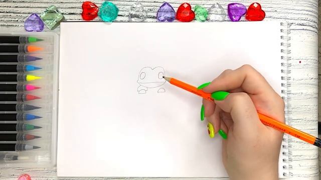 Рисуем Лягушку из Адопт Ми Роблокс Очень легкие рисунки для начинающих Канал Мама Рисует смотреть онлайн