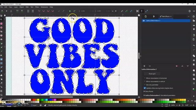 [TUTORIAL] RETRO wavy text design in INKSCAPE смотреть онлайн