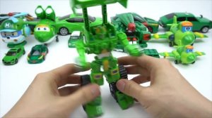 26x Green Transformer Robot Car Dinosaur Toys