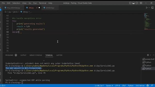 short videos for Python error handling смотреть онлайн