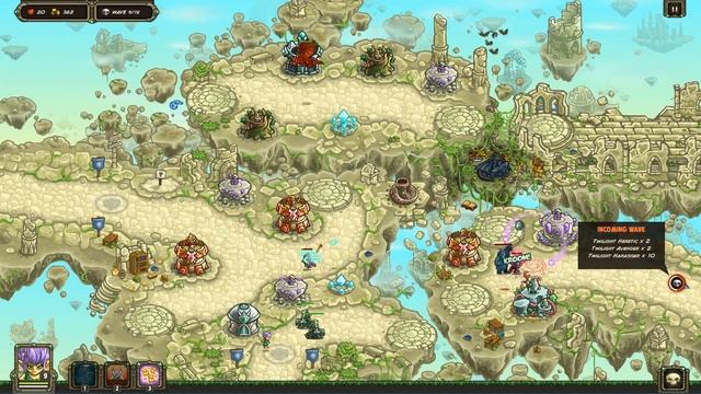 Kingdom Rush Origins E13- Arcane Quarters - Veteran 3 Stars (Steam) смотреть онлайн