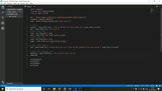 WEB SCRAPING USING PYTHON || DATA TO CSV FILE || CAN CREATE NEW DATABASE || BEAUTIFULSOUP & REQUEST смотреть онлайн